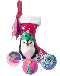 Skarpeta świąteczna z kulami do kąpieli Penguin Stocking- BOMB Cosmetics
