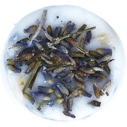 Wosk sojowy Lavender Botanical z kwiatem lawendy - BOMB Cosmetics