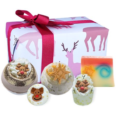 Zestaw upominkowy w papierze ozdobnym RUDOLPH NOSE BEST