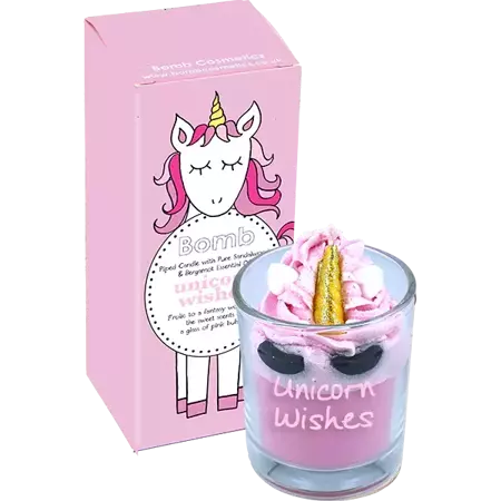 Świeca zapachowa z pianką UNICORN WISHES - BOMB Cosmetics